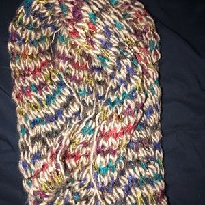 Multi colored infinity scarf